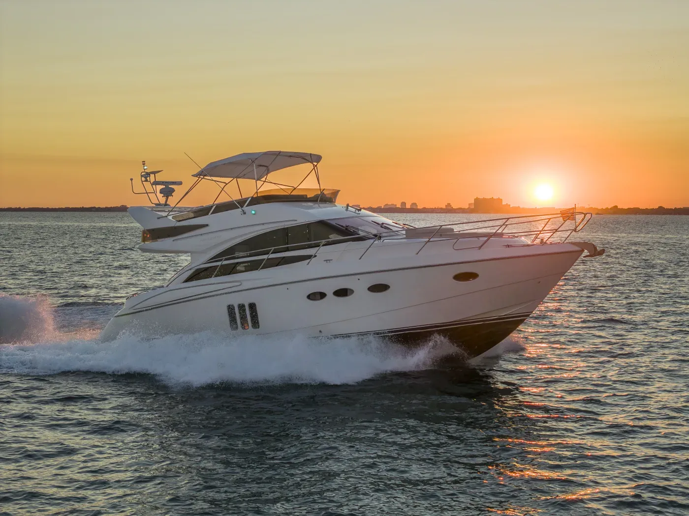 Cheap sunset cruise Miami affordable boat rental