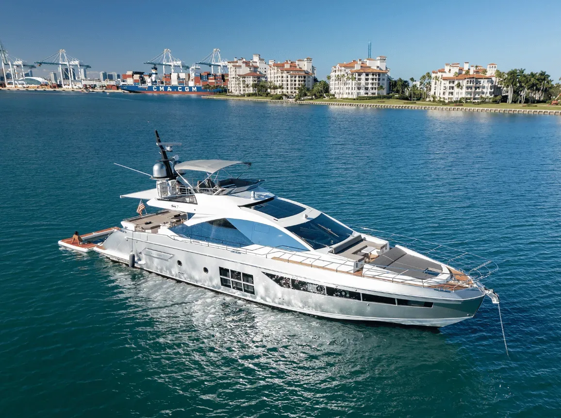 Azimut 72 FT Yacht Rental Miami