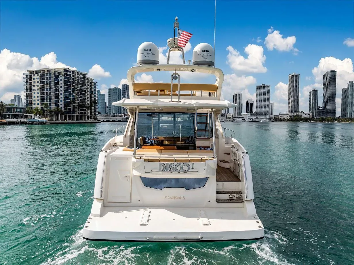 Key Biscayne boat party sunset cruise Biscayne Bay celebration charter