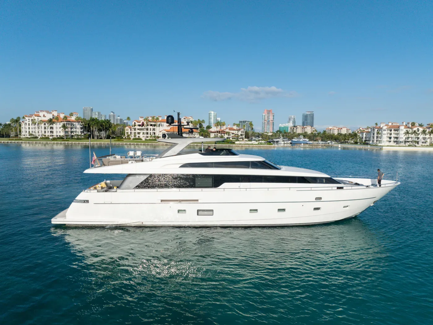 Kendall yacht rental Miami Dinner Key Marina Coconut Grove south bay