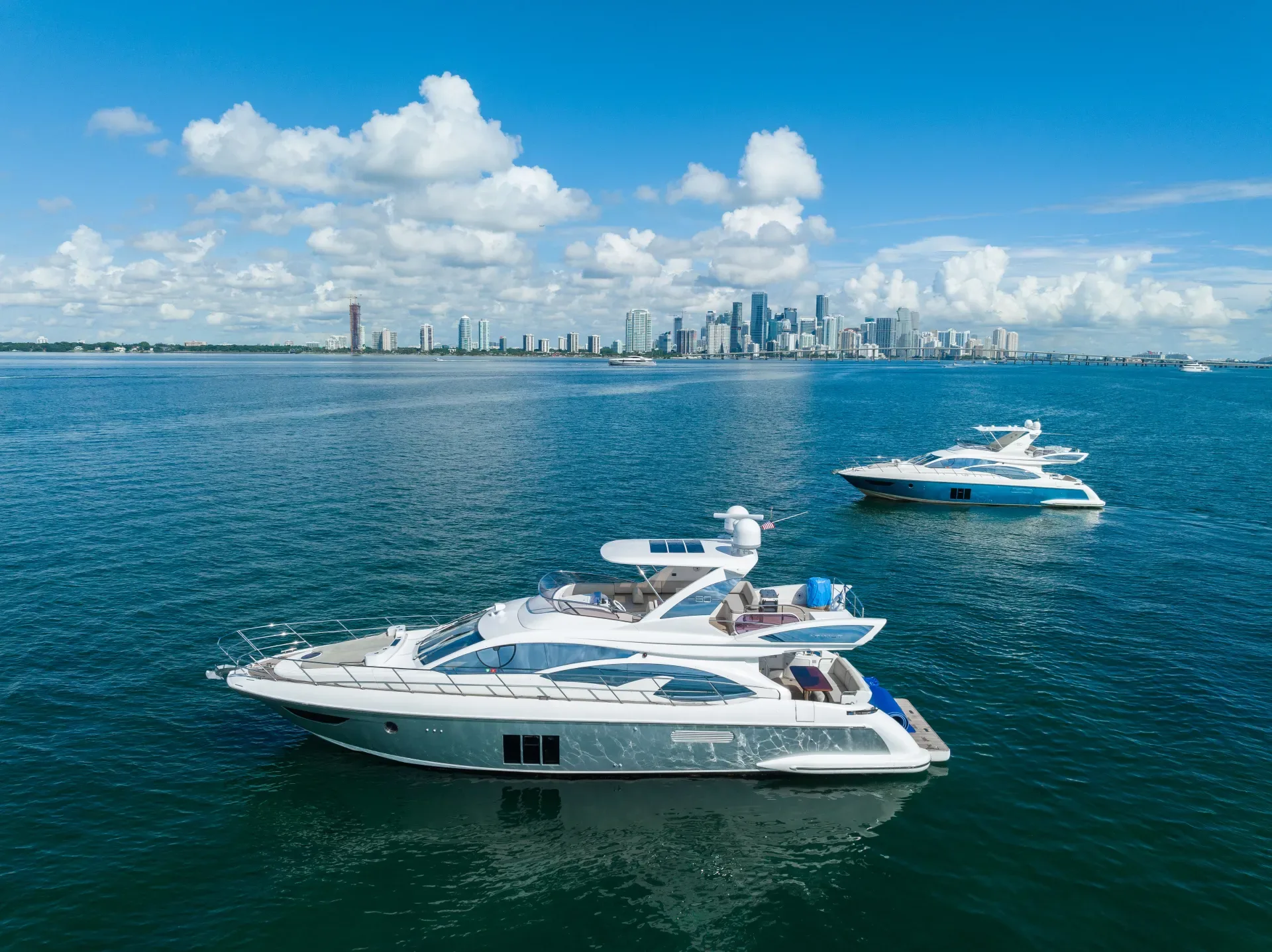 Kendall yacht rental Miami, private charter on Biscayne Bay from Coconut Grove
