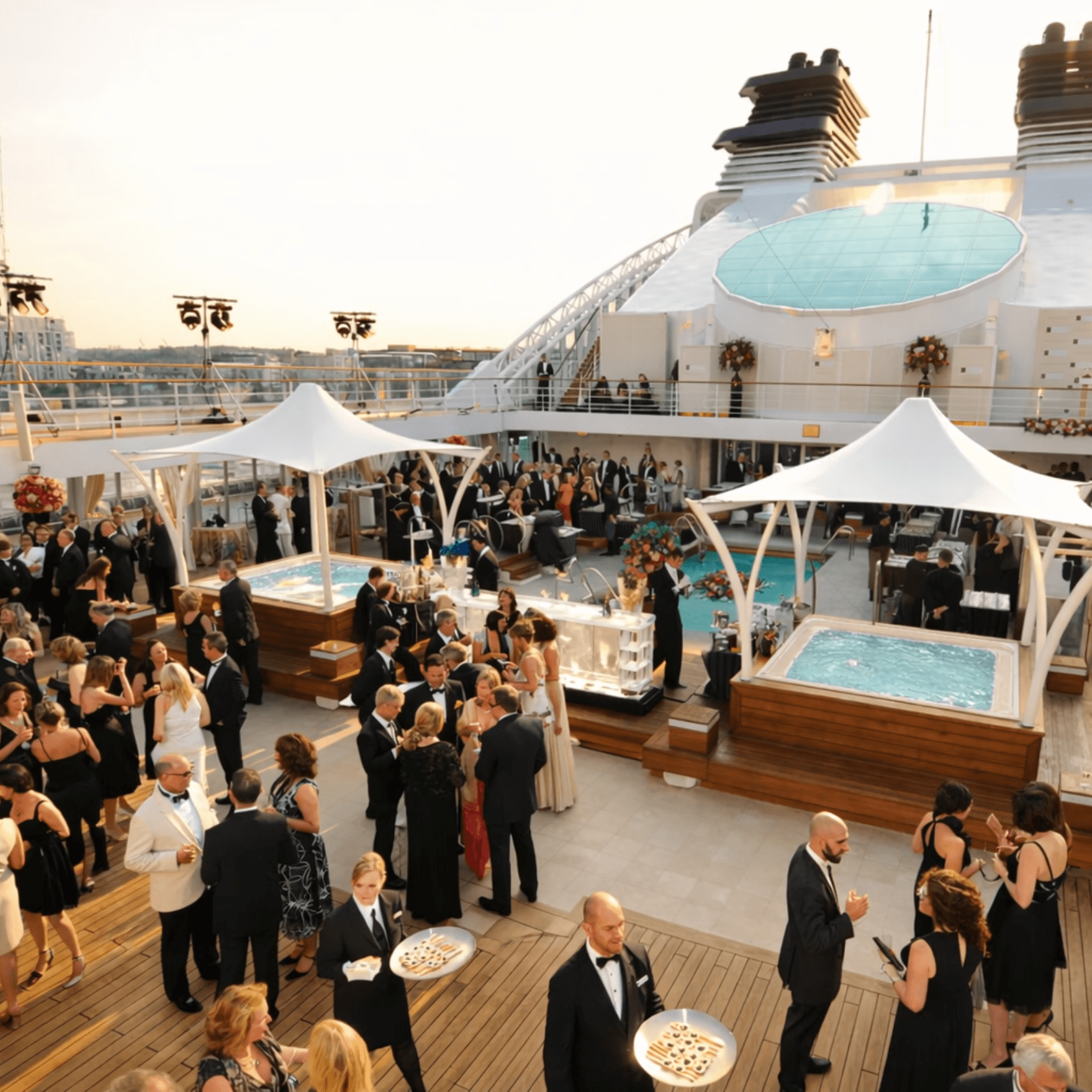 Corporate gala event on yacht