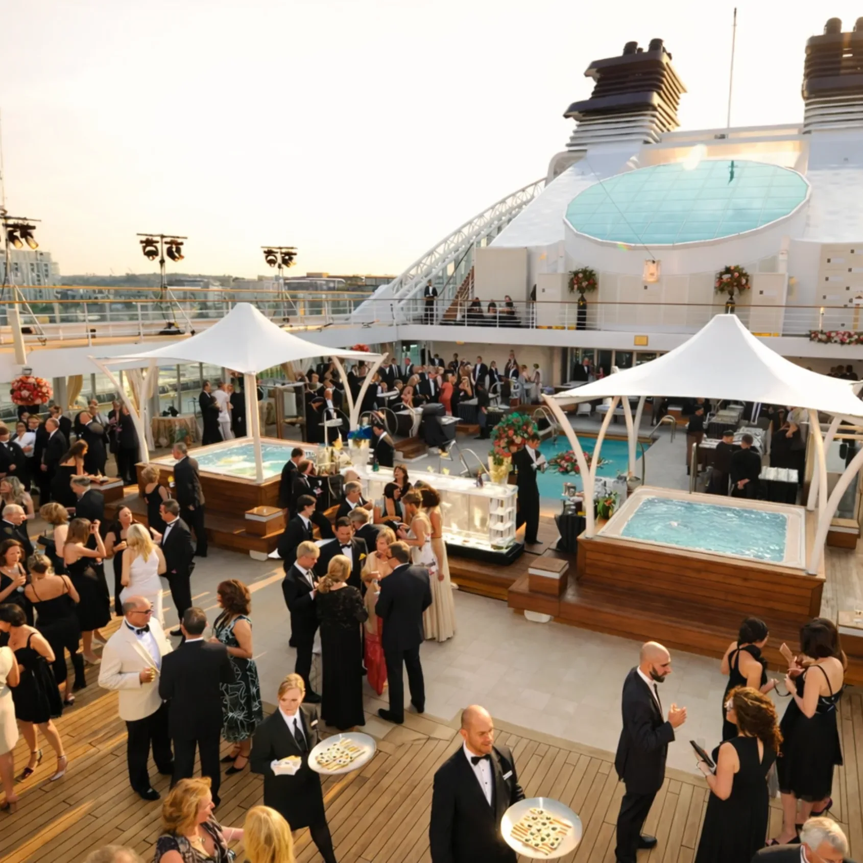Commercial vessel group charter Miami corporate birthday bachelorette