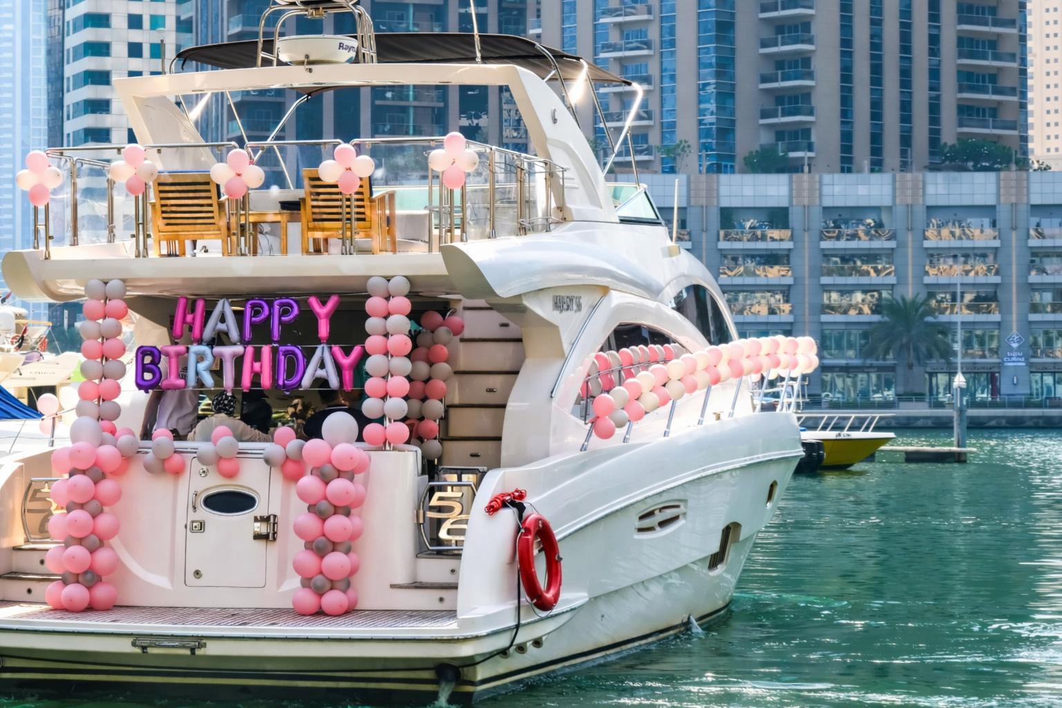 Sweet 16 Yacht Party Miami — Crown Yachts sweet 16 yacht party miami with teens celebrating on a private boat in biscayne bay