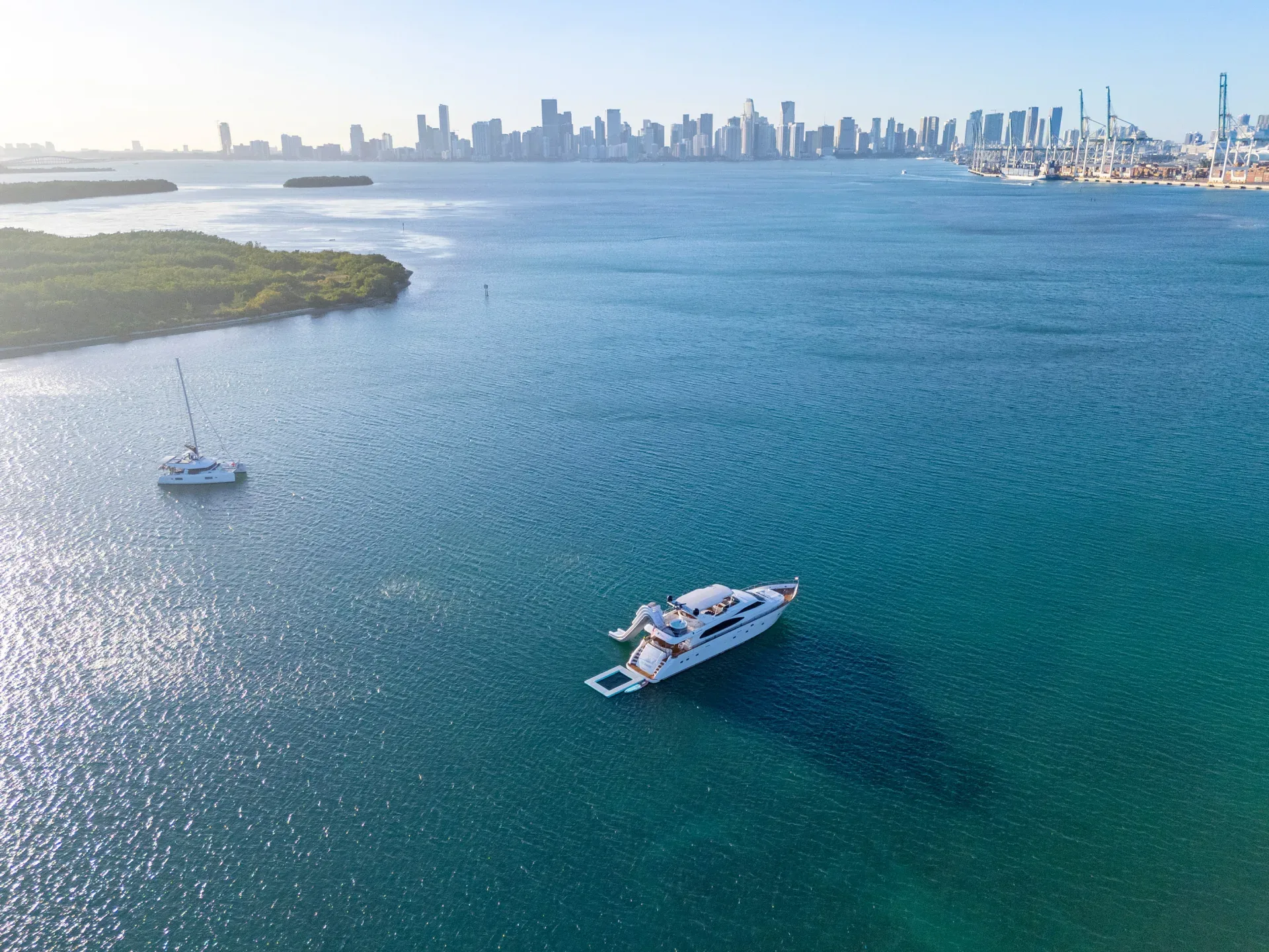 Nixon Sandbar Key Biscayne Star Island Fisher Island Biscayne National Park combination charter Miami