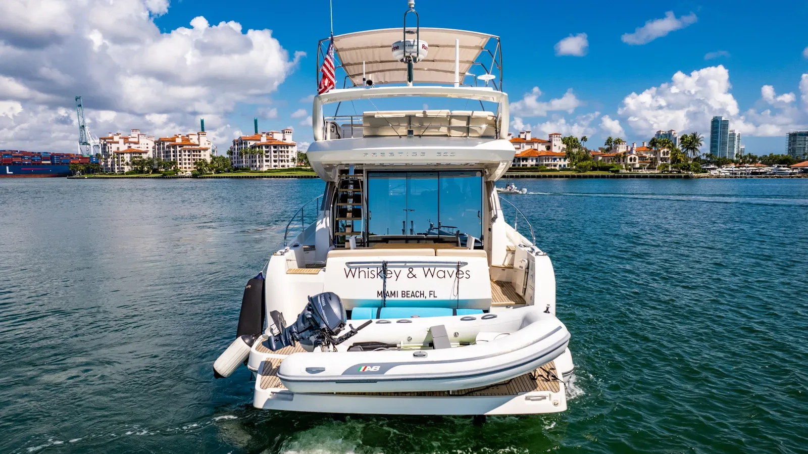 Palmetto Bay yacht charter private cruise Star Island Biscayne Bay