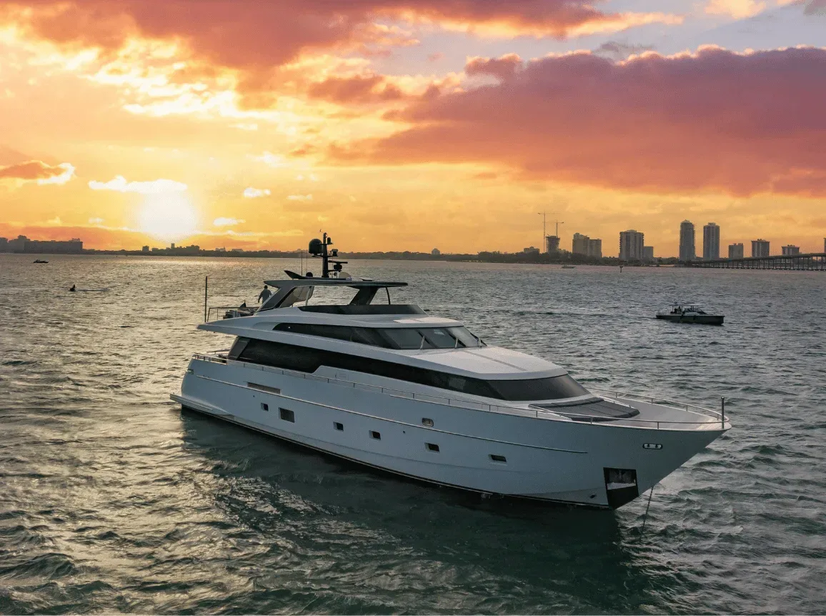 San Lorenzo 97 FT Yacht Rental Miami
