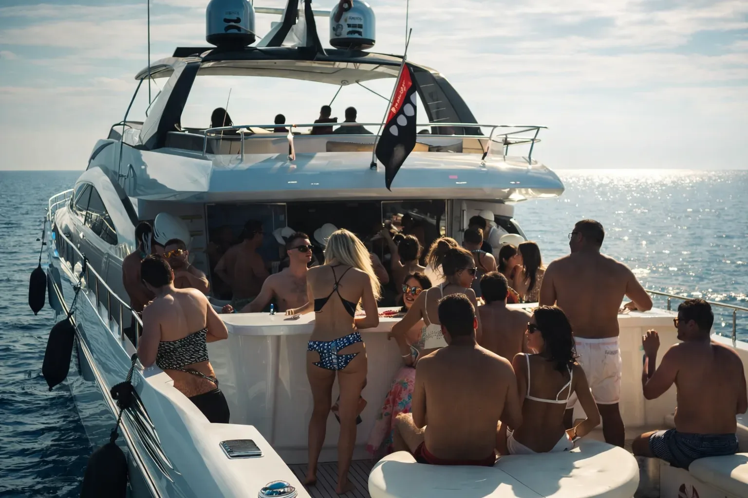 Miami Yacht Charter Destinations — Crown Yachts miami yacht charter itinerary map showing biscayne bay star island and sandbar destinations