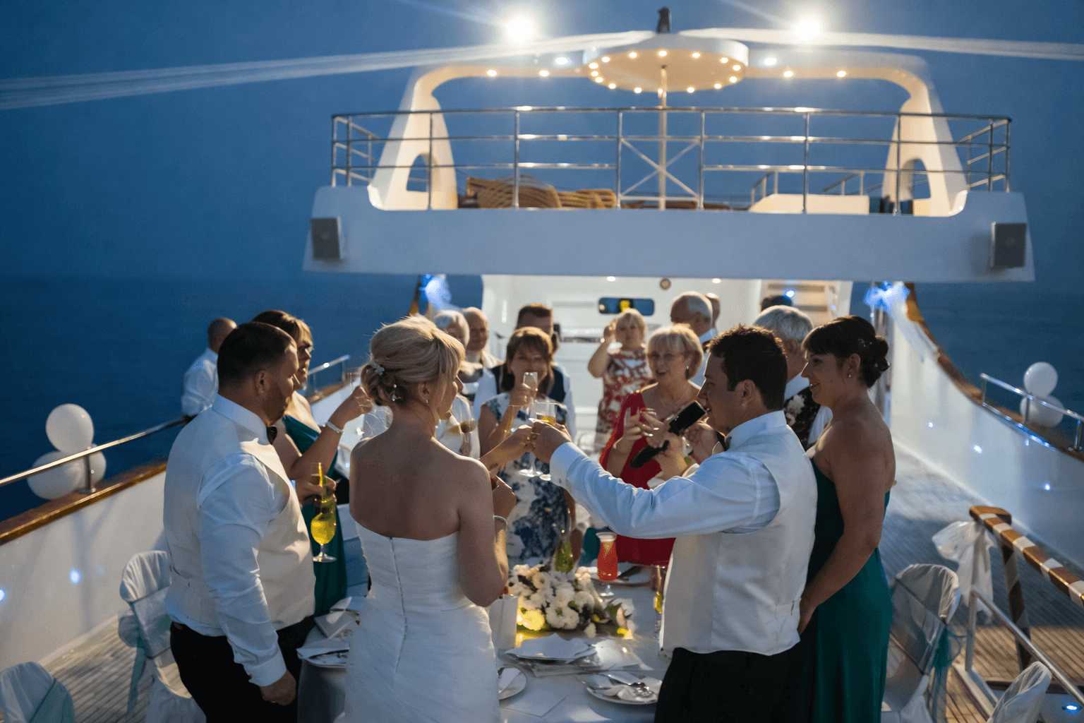 Wedding yacht experience in Miami